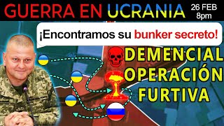 26 Feb ¡SIN SUPERVIVIENTES ¡Los ucranianos ANIQUILAN UN BUNKER SUBTERRÁNEO [upl. by Aidam203]