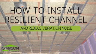 HOW TO INSTALL RESILIENT CHANNEL AND REDUCE VIBRATION NOISE [upl. by Rogerson]