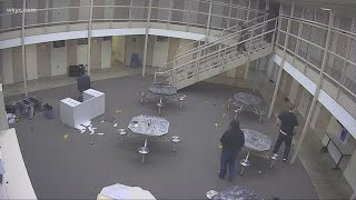 Video released showing large fight inside Portage County Juvenile Detention Center [upl. by Rattray]