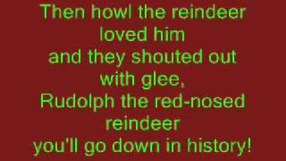 Rudolph The RedNosed Reindeer with lyrics [upl. by Meingoldas]