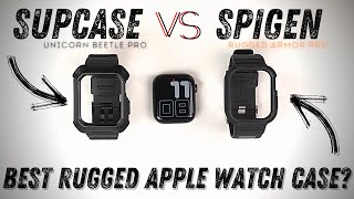 Best Apple Watch Case in 2021 Spigen Rugged Armor Pro VS SUPCASE Unicorn Beetle Pro [upl. by Nelo618]