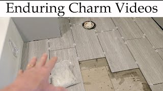 Learn How To Layout Bathroom Floor Tile [upl. by Jonme]