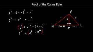 Proof of the Cosine Rule [upl. by Eirelav]