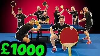 WORLDS CRAZIEST TABLE TENNIS TOURNAMENT  WIN GET £1000 [upl. by Amalita]