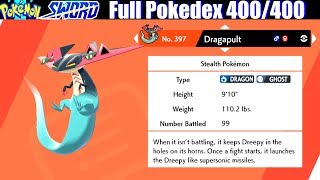 Pokemon Sword amp Shield  Full Pokedex  All 400 Pokemon [upl. by Arries]