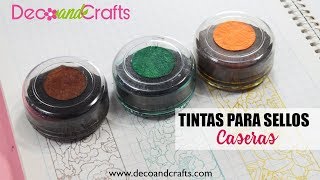 Tintas para sellos caseras  DecoAndCrafts [upl. by Telfer]