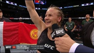 UFC Uruguay Valentina Shevchenko Octagon Interview [upl. by Hibbert563]