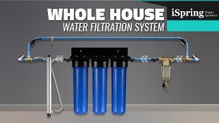 iSpring Whole House Water Filter Systems DIY Installation [upl. by Tnerb]