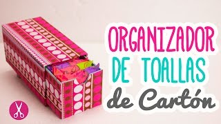 Organizador de Toallas Sanitarias  Hecho De Cartón ♥  Cartonaje  Catwalk [upl. by Adniram]