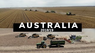 Australia Harvest 201819 BEEFWOOD FARMS HALCYON DOWNS STEPHENS HARVESTING [upl. by Eronaele36]