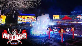 WrestleMania 37 set reveal at Raymond James Stadium [upl. by Tilford]