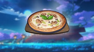 HOW TO MAKE MUSHROOM PIZZA FOR AYAKA AND RECEPIE LOCATION Genshin Impact [upl. by Attesoj]