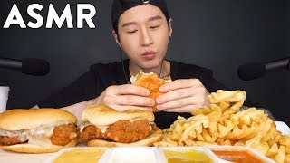 ASMR ChickFilA Mukbang No Talking Eating Sounds  Zach Choi ASMR [upl. by Lyda173]