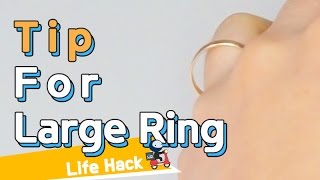 Tip for large ring  sharehows [upl. by Leuas599]