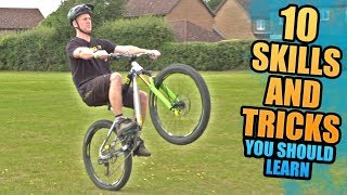 10 MOUNTAIN BIKE SKILLS AND TRICKS YOU SHOULD LEARN [upl. by Haag]