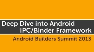 Deep Dive into Android IPCBinder Framework [upl. by Feliza]