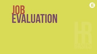 HR Basics Job Evaluation [upl. by Yuh]