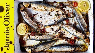 Roasted Sardines  Jamie Oliver [upl. by Joice]