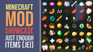 Minecraft Mod Showcase Just Enough Items JEI [upl. by Enilauqcaj112]