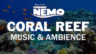 Finding Nemo  Disney Music amp Ambience  Coral Reef Underwater Sounds for Sleep Study Relaxation [upl. by Sug]