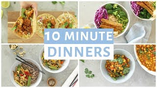 EASY 10 Minute Dinner Recipes  Healthy Dinner Ideas [upl. by Naitsirhc]