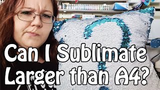 How to Sublimate A3 or larger with your A4 printer Sublimation Tutorial [upl. by Adlanor]