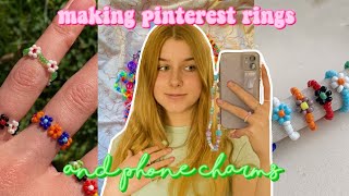 DIY pierścionki i charmsy do telefonu😻 pinterest inspired [upl. by Omolhs]