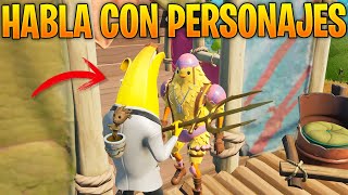 HABLA CON VARIOS PERSONAJES  DONDE ESTÁN TODOS LOS PERSONAJES DE FORTNITE TEMPORADA 6  Eiva07 [upl. by Ajin]