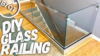 DIY GLASS RAILING [upl. by Carboni687]