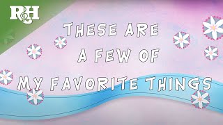 My Favorite Things from THE SOUND OF MUSIC Lyrics [upl. by Attenod]