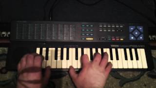 Yamaha PSS140 PortaSound Keyboard Part 12 100 Voices amp Features [upl. by Lisab]