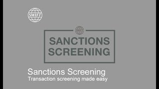 Sanctions Screening [upl. by Thursby]