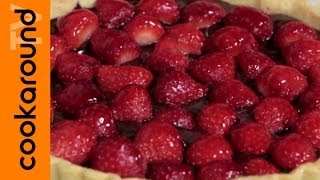 Crostata cioccolata e fragole ricetta e video tutorial [upl. by Zenas135]