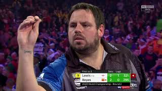 ADRIAN LEWIS NINEDART ATTEMPT 201920 World Darts Championship [upl. by Aicen]