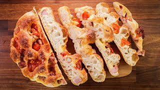 Super Quick amp Delicious Focaccia  Easy Italian Flatbread Recipe [upl. by Olegnaed]