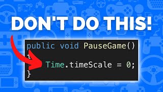 Pause in Unity WITHOUT Timescale [upl. by Tserof]