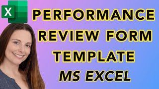 Performance Review Form Template In Excel [upl. by Jaco]