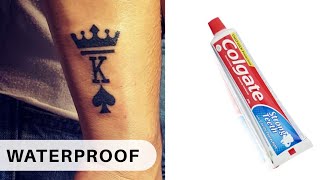 How To Make Temporary Tattoo WATERPROOF [upl. by Meeharbi]