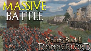 Mount amp Blade 2 Bannerlord  EPIC MASSIVE BATTLE  VLANDIA vs BATTANIA [upl. by Ahsilek]