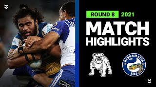 Bulldogs v Eels Match Highlights  Round 8 2021  Telstra Premiership  NRL [upl. by Leandra]