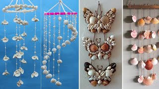 10 Seashell wall hanging craft ideas  Home decorating ideas handamde [upl. by Allicserp]