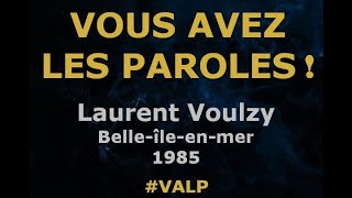 Laurent Voulzy  Belleîleenmer  Paroles lyrics  VALP [upl. by Aronael]