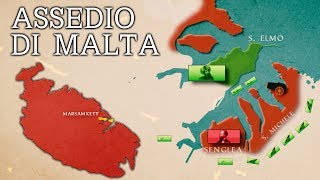 Il Grande Assedio di MALTA 1565  Guerre Ottomano Asburgiche [upl. by Ilesara769]