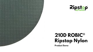 210D ROBIC® Ripstop Nylon  Fabric Demo Video [upl. by Nahsin439]