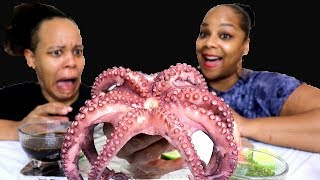 Octopus Mukbang  First Time Trying [upl. by Joycelin]