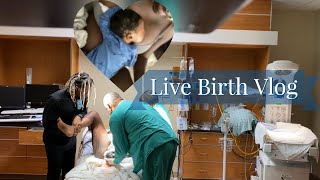 RAW NO EPIDURAL LABOR DELIVERY LIVE BIRTH VLOG  29 HOURS OF LABOR amp WHAT ACTUALLY HAPPENS  BABY 4 [upl. by Torrlow]