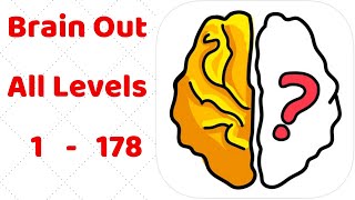 Brain Out All Levels 1  178 Walkthrough Solution [upl. by Kcired]