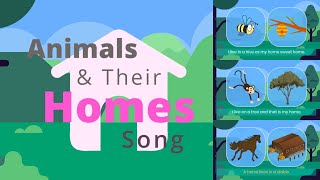 Animals amp Their Homes Song  kids songs amp nursery rhymes  Pussy Cat  Leaps N Bounds Learning [upl. by Ennayram]