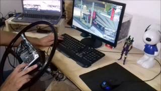 Volante casero para Euro Truck Simulator 2 Barato y Fácil de Armar 2° fase [upl. by Aicirtac]