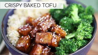 HOW TO COOK TOFU  crispy baked tofu recipe [upl. by Misab289]